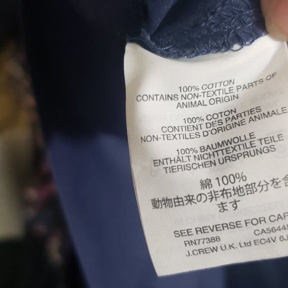 J. Crew Navy Embellished Top - Picture 9 of 10